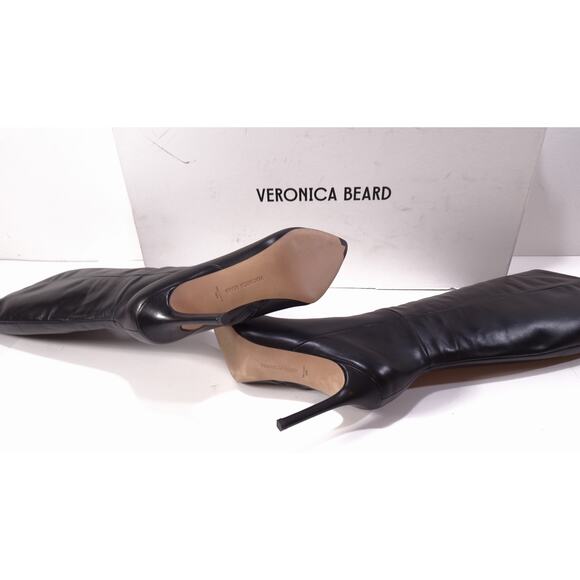 Veronica Beard Women's Lisa Pointed Toe High Heel Boots Black NIB 698 Sz 6.5 - Picture 10 of 11